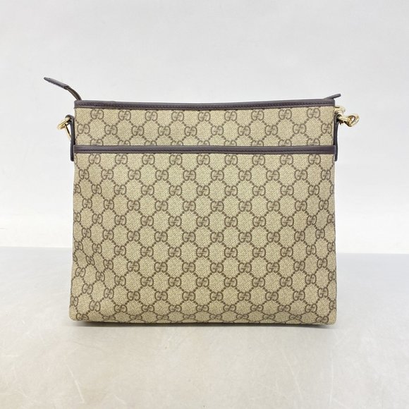 Gucci Shoulder Bag GG Supreme 388924 Brown Champagne Men's Women's - Picture 12 of 12